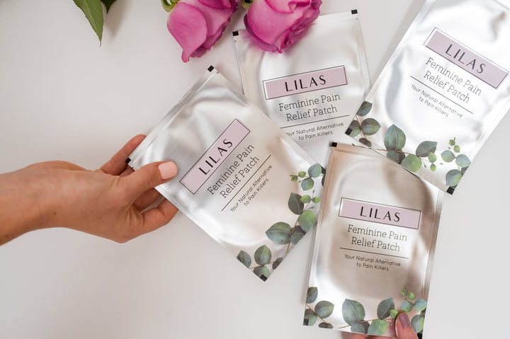 5 LILAS Pain Relief Patches. All Natural Painkiller Alternative. Designed for Period Cramps
